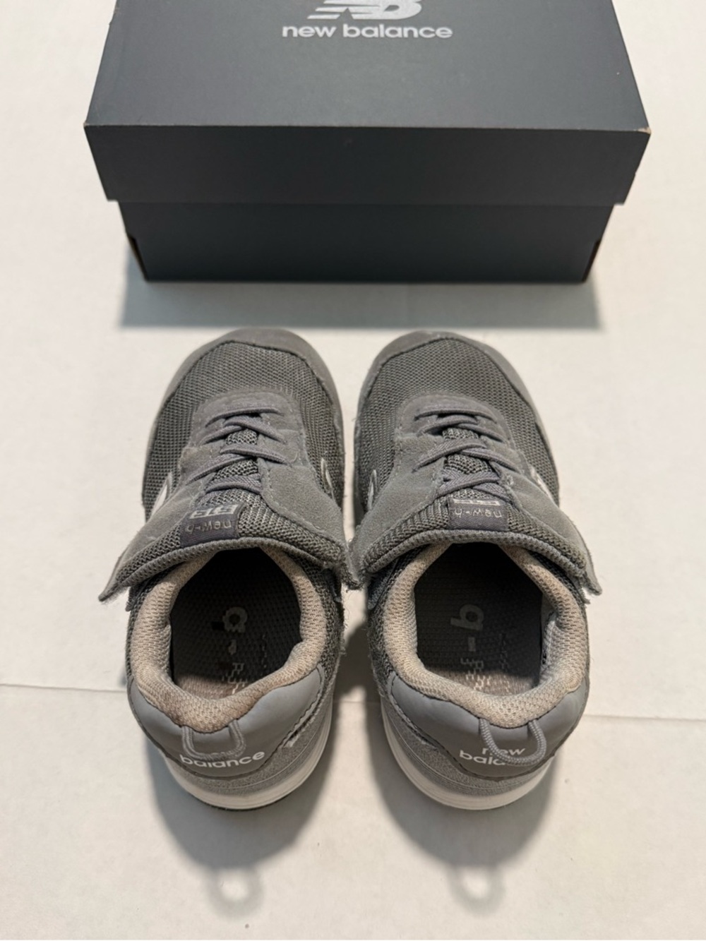 New Balance Toddler Gray Velcro Sneakers 515 NEW-B Hook and Loop 10T Wide - Picture 7 of 11
